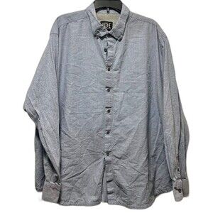 Men’s Joseph Abboud Button Down Long Sleeve Collared Shirt Blue (541)